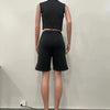 Shorts Pant Set Women Two Piece Sets V Neck Sleeveless Vests Tops Short Pants High Waist Y2k Streetwear Casual Solid 2026 - MAGUSTA BEAUTY