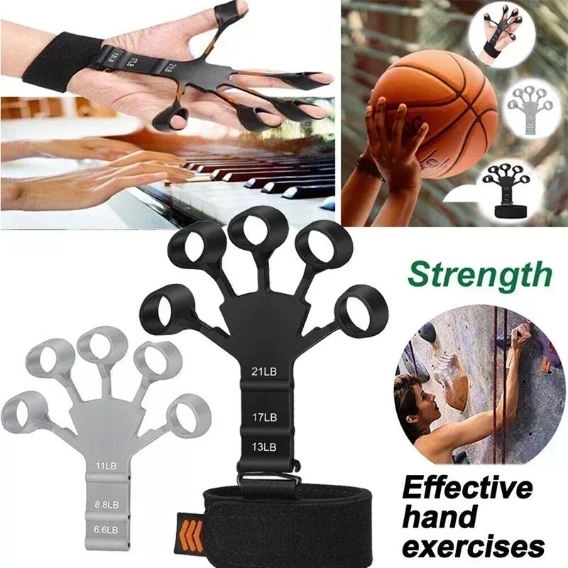 Silicone Grip Training and Exercise Finger Exercise Stretcher Hand Strengthener Arthritis Grip Trainer Hand Brush Expander Grips - MAGUSTA BEAUTY