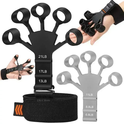 Silicone Grip Training and Exercise Finger Exercise Stretcher Hand Strengthener Arthritis Grip Trainer Hand Brush Expander Grips - MAGUSTA BEAUTY