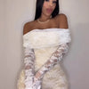 Sisterlinda Autumn Release Junior Short Sexy High Street Jumpsuits M24Q62420Girl Knit Lace White Slim Backless Fashion Jumpsuits - MAGUSTA BEAUTY