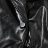 Sisterlinda Faux Leather Single Button Crop Jacket Women Autumn Trend Cross Neck Full Sleeve Wild Style Classic Streetwear Coat - MAGUSTA BEAUTY