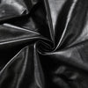 Sisterlinda Faux Leather Single Button Crop Jacket Women Autumn Trend Cross Neck Full Sleeve Wild Style Classic Streetwear Coat - MAGUSTA BEAUTY