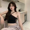 Slim Fitting Cami Crop Top Sexy Aesthetic Short Halter Tops Dopamine Tube Top - MAGUSTA BEAUTY