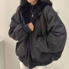 Smvp Winter Thicken Warm Parkas Women Fashion Double Sided Hooded Fleece Coat Ladies Korean Loose Long Sleeve Zip Up Jackets - MAGUSTA BEAUTY