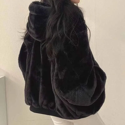 Smvp Winter Thicken Warm Parkas Women Fashion Double Sided Hooded Fleece Coat Ladies Korean Loose Long Sleeve Zip Up Jackets - MAGUSTA BEAUTY