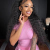 Snwprin 360 HD Full Lace Curly Human Hair Wigs Preplucked 13x6 Lace Frontal Wig Deep Wave Glueless Human Hair Ready To Wear 30In - MAGUSTA BEAUTY