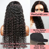 Snwprin 360 HD Full Lace Curly Human Hair Wigs Preplucked 13x6 Lace Frontal Wig Deep Wave Glueless Human Hair Ready To Wear 30In - MAGUSTA BEAUTY