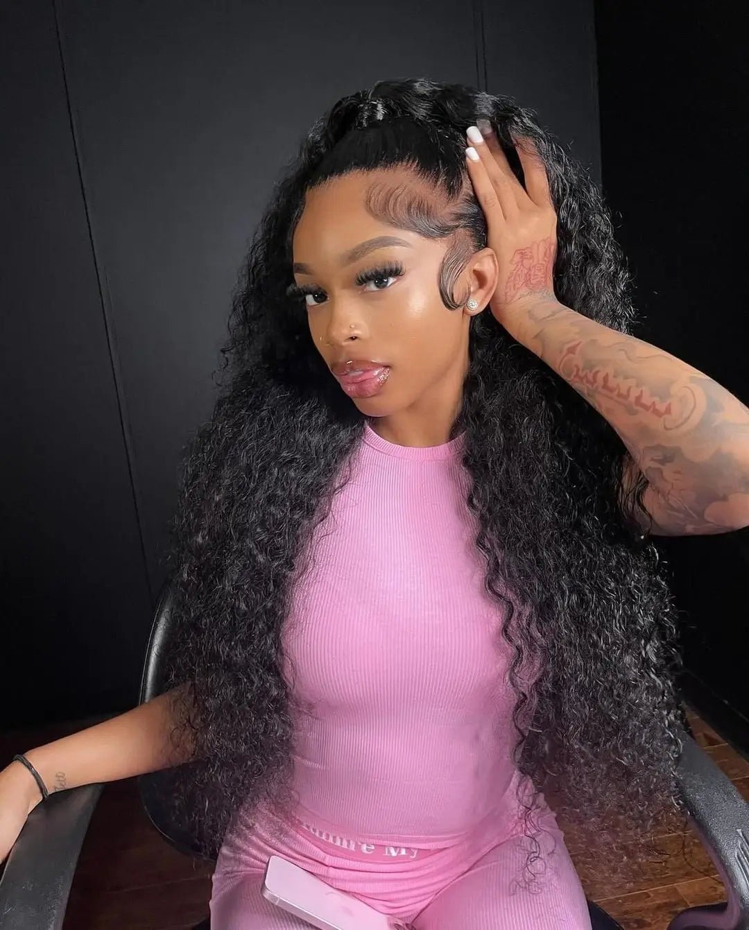Snwprin 360 HD Full Lace Curly Human Hair Wigs Preplucked 13x6 Lace Frontal Wig Deep Wave Glueless Human Hair Ready To Wear 30In - MAGUSTA BEAUTY