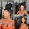 Snwprin 360 HD Full Lace Curly Human Hair Wigs Preplucked 13x6 Lace Frontal Wig Deep Wave Glueless Human Hair Ready To Wear 30In - MAGUSTA BEAUTY