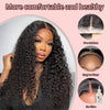 Snwprin 360 HD Full Lace Curly Human Hair Wigs Preplucked 13x6 Lace Frontal Wig Deep Wave Glueless Human Hair Ready To Wear 30In - MAGUSTA BEAUTY