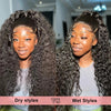 Snwprin 360 HD Full Lace Curly Human Hair Wigs Preplucked 13x6 Lace Frontal Wig Deep Wave Glueless Human Hair Ready To Wear 30In - MAGUSTA BEAUTY
