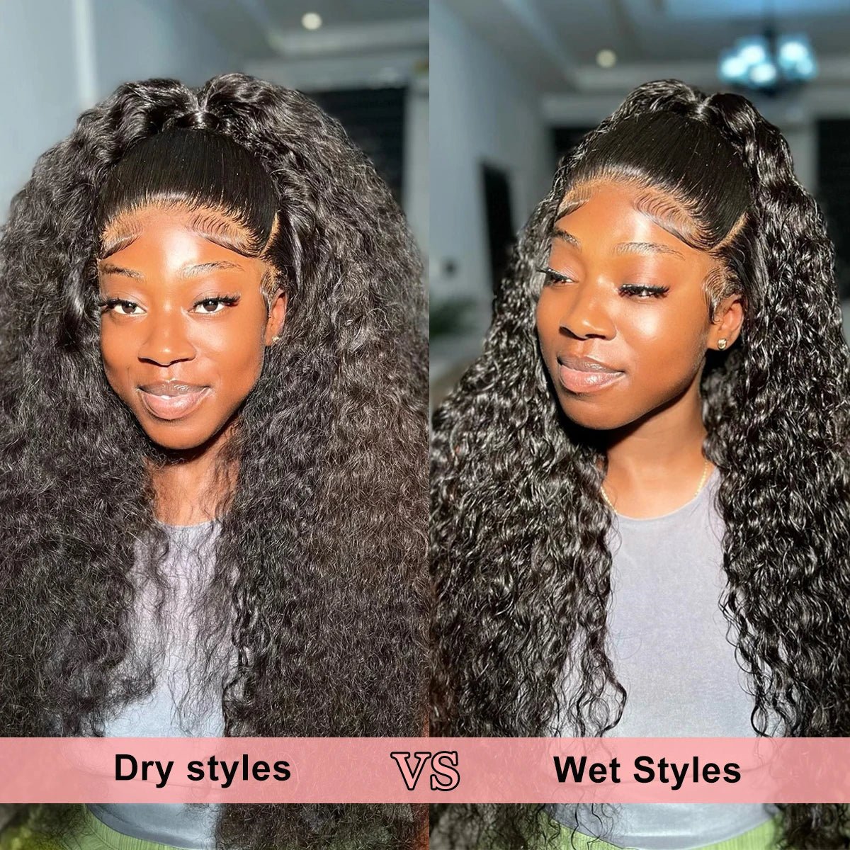 Snwprin 360 HD Full Lace Curly Human Hair Wigs Preplucked 13x6 Lace Frontal Wig Deep Wave Glueless Human Hair Ready To Wear 30In - MAGUSTA BEAUTY
