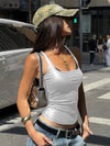 Solid Tank Top Women Edgy Clothes Y2k Accessories Sleeveless Ropa De Mujer Square Collar Camison Verano Korean Fashion Clothing - MAGUSTA BEAUTY