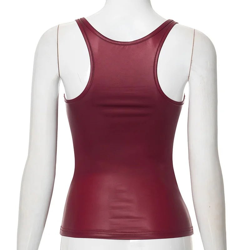 Solid Tank Top Women Edgy Clothes Y2k Accessories Sleeveless Ropa De Mujer Square Collar Camison Verano Korean Fashion Clothing - MAGUSTA BEAUTY