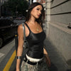 Solid Tank Top Women Edgy Clothes Y2k Accessories Sleeveless Ropa De Mujer Square Collar Camison Verano Korean Fashion Clothing - MAGUSTA BEAUTY
