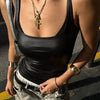 Solid Tank Top Women Edgy Clothes Y2k Accessories Sleeveless Ropa De Mujer Square Collar Camison Verano Korean Fashion Clothing - MAGUSTA BEAUTY