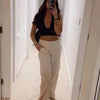 Solid White Backless Crop Halter Top Women Summer Y2K Club Grunge Clothes Deep V - neck Backless Sleeveless Tank Top Streetwear - MAGUSTA BEAUTY