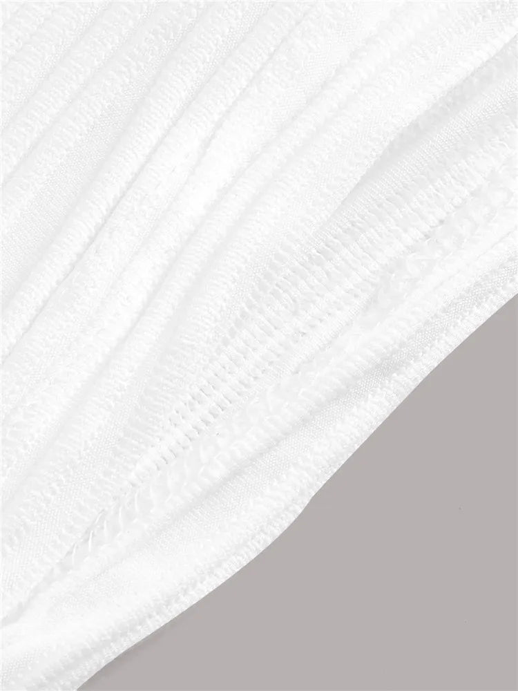 Solid White Backless Crop Halter Top Women Summer Y2K Club Grunge Clothes Deep V - neck Backless Sleeveless Tank Top Streetwear - MAGUSTA BEAUTY