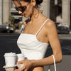 Spaghetti Strap Tank Top Sexy Backless Bandage Skinny Crop Tops 2023 Summer Elegant Lace Up Party Streetwear Women Camis - MAGUSTA BEAUTY
