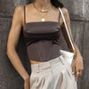 Spaghetti Strap Tank Top Sexy Backless Bandage Skinny Crop Tops 2023 Summer Elegant Lace Up Party Streetwear Women Camis - MAGUSTA BEAUTY
