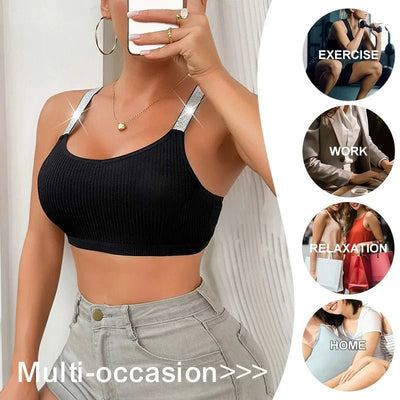 Sport Bra Soft Backless Women Fitness Bra Street Style Vest Gym Sports Top Push Up Bra Breathable Lingerie Underwear Tops Sexys - MAGUSTA BEAUTY