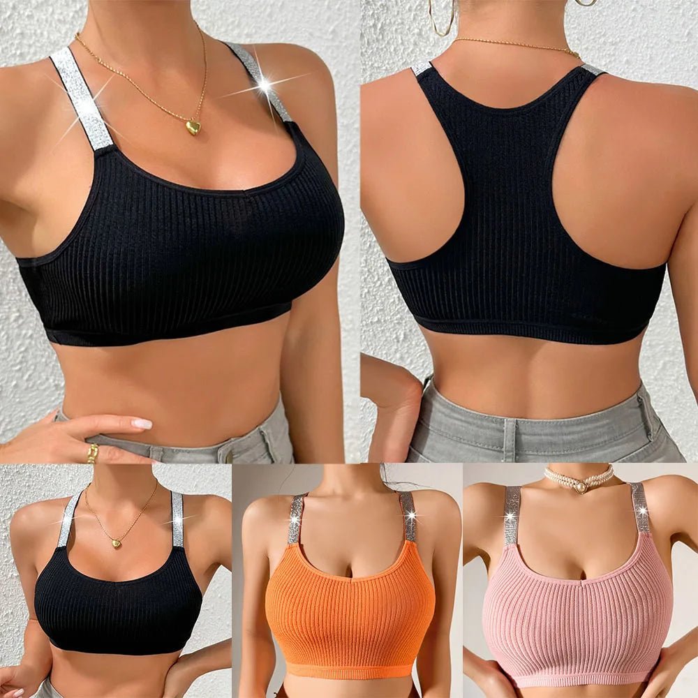 Sport Bra Soft Backless Women Fitness Bra Street Style Vest Gym Sports Top Push Up Bra Breathable Lingerie Underwear Tops Sexys - MAGUSTA BEAUTY