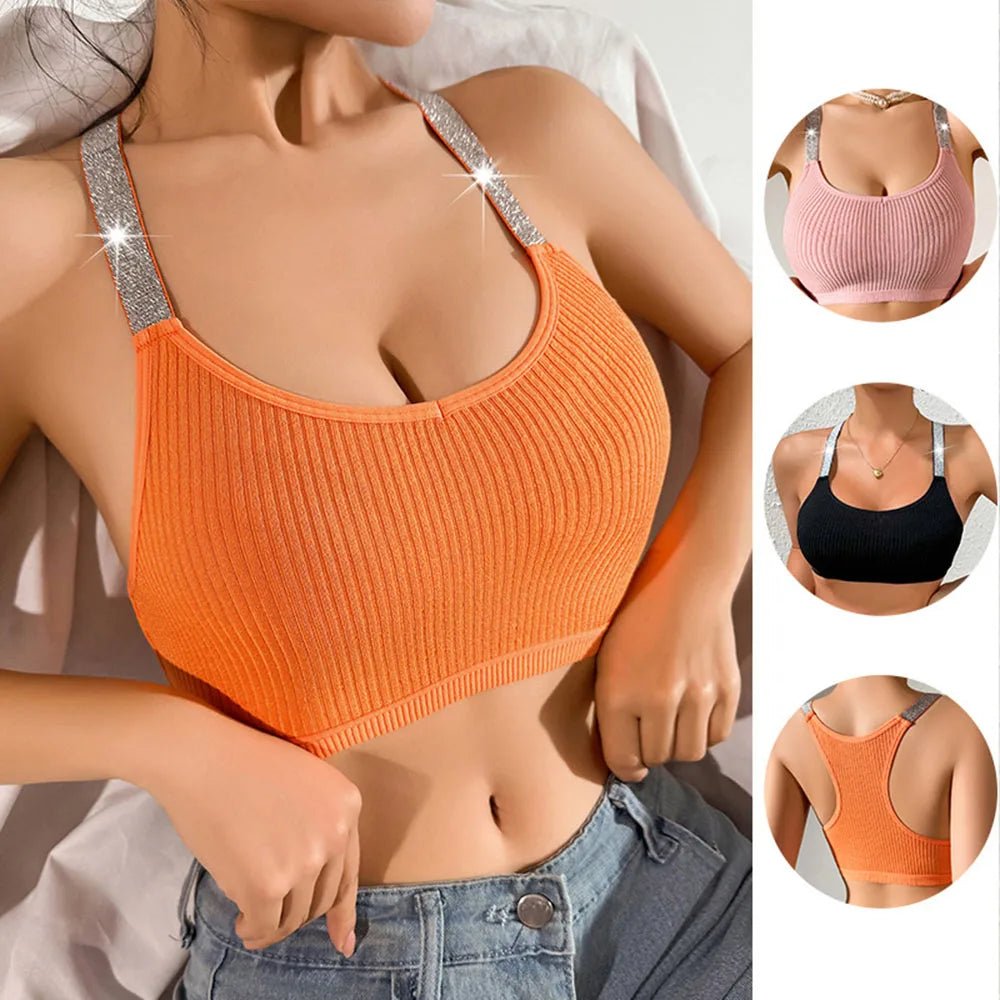Sport Bra Soft Backless Women Fitness Bra Street Style Vest Gym Sports Top Push Up Bra Breathable Lingerie Underwear Tops Sexys - MAGUSTA BEAUTY