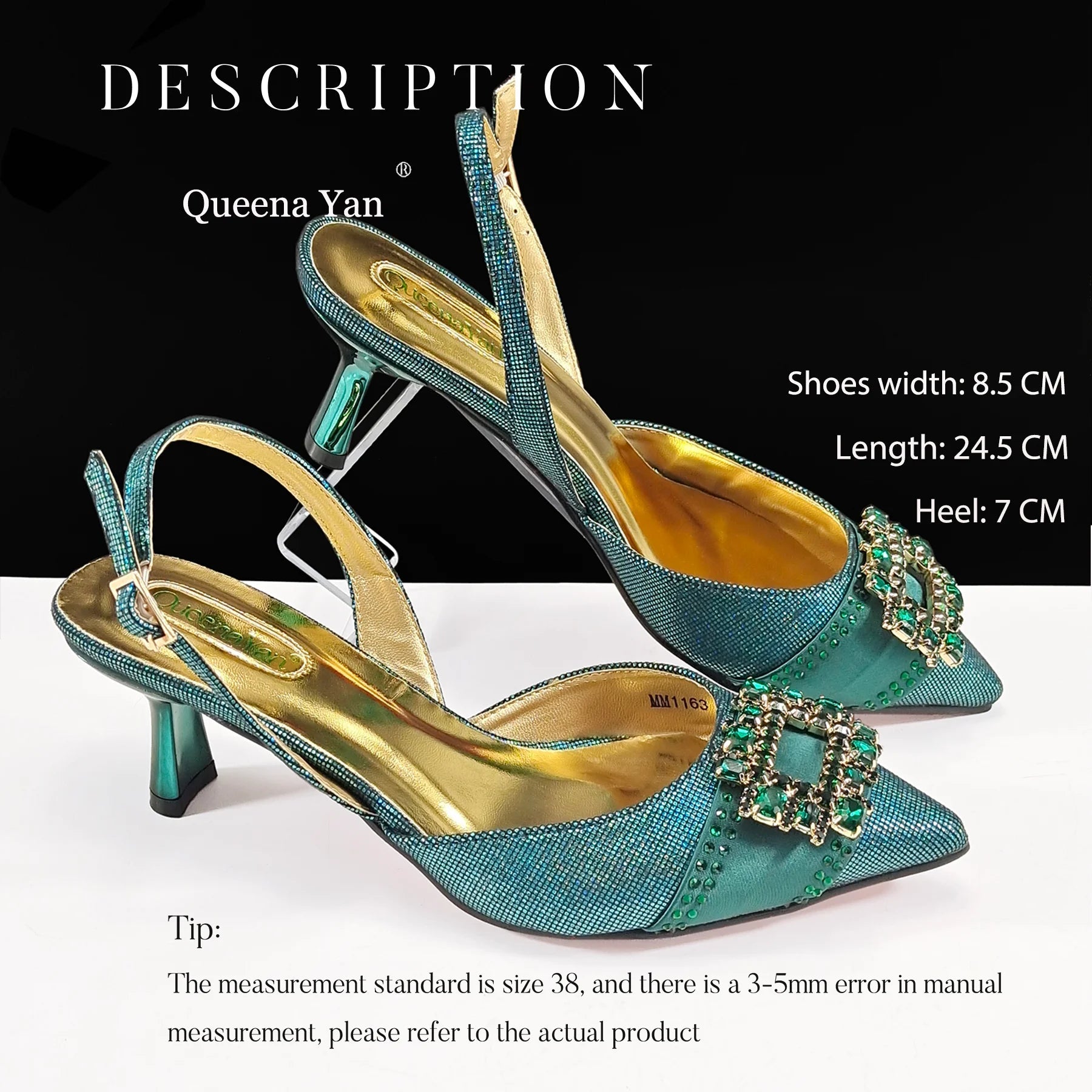 Spot Goods Italian Fashion Women Heels Elegant Color Block Design Brown Shoes And Bag Full Rhinestone Party Bag - MAGUSTA BEAUTY
