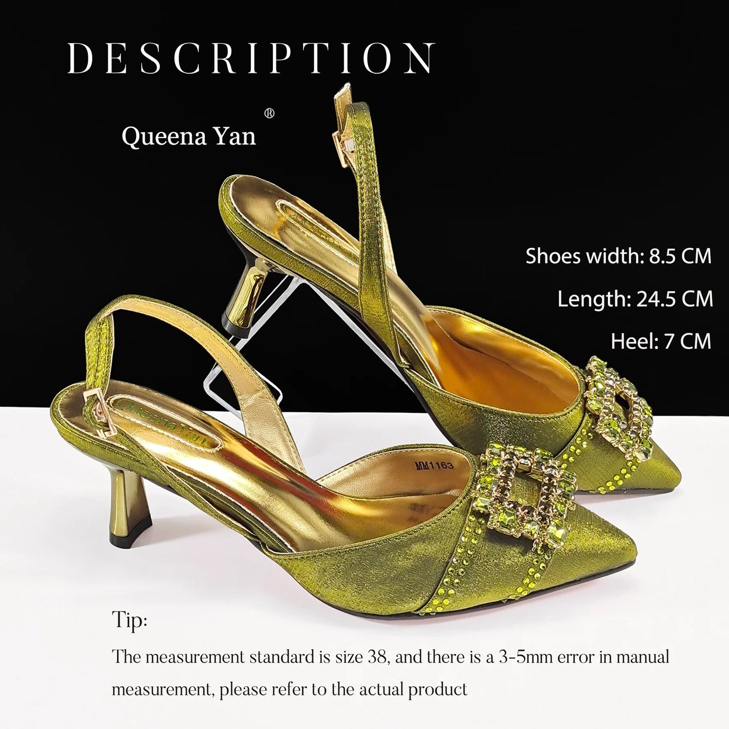 Spot Goods Italian Fashion Women Heels Elegant Color Block Design Brown Shoes And Bag Full Rhinestone Party Bag - MAGUSTA BEAUTY