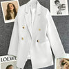 Spring Autumn High Quality Long Sleeve Female Blazer Double Button Jacket Ladies Business Work Wear Formal Coat Women Outerwea - MAGUSTA BEAUTY