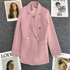 Spring Autumn High Quality Long Sleeve Female Blazer Double Button Jacket Ladies Business Work Wear Formal Coat Women Outerwea - MAGUSTA BEAUTY