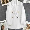 Spring Autumn High Quality Long Sleeve Female Blazer Double Button Jacket Ladies Business Work Wear Formal Coat Women Outerwea - MAGUSTA BEAUTY