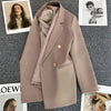 Spring Autumn High Quality Long Sleeve Female Blazer Double Button Jacket Ladies Business Work Wear Formal Coat Women Outerwea - MAGUSTA BEAUTY