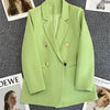 Spring Autumn High Quality Long Sleeve Female Blazer Double Button Jacket Ladies Business Work Wear Formal Coat Women Outerwea - MAGUSTA BEAUTY