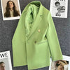Spring Autumn High Quality Long Sleeve Female Blazer Double Button Jacket Ladies Business Work Wear Formal Coat Women Outerwea - MAGUSTA BEAUTY