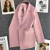 Spring Autumn High Quality Long Sleeve Female Blazer Double Button Jacket Ladies Business Work Wear Formal Coat Women Outerwea - MAGUSTA BEAUTY