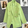 Spring Autumn High Quality Long Sleeve Female Blazer Double Button Jacket Ladies Business Work Wear Formal Coat Women Outerwea - MAGUSTA BEAUTY