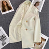Spring Autumn High Quality Long Sleeve Female Blazer Double Button Jacket Ladies Business Work Wear Formal Coat Women Outerwea - MAGUSTA BEAUTY