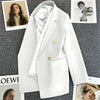 Spring Autumn High Quality Long Sleeve Female Blazer Double Button Jacket Ladies Business Work Wear Formal Coat Women Outerwea - MAGUSTA BEAUTY