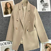 Spring Autumn High Quality Long Sleeve Female Blazer Double Button Jacket Ladies Business Work Wear Formal Coat Women Outerwea - MAGUSTA BEAUTY