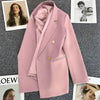Spring Autumn High Quality Long Sleeve Female Blazer Double Button Jacket Ladies Business Work Wear Formal Coat Women Outerwea - MAGUSTA BEAUTY