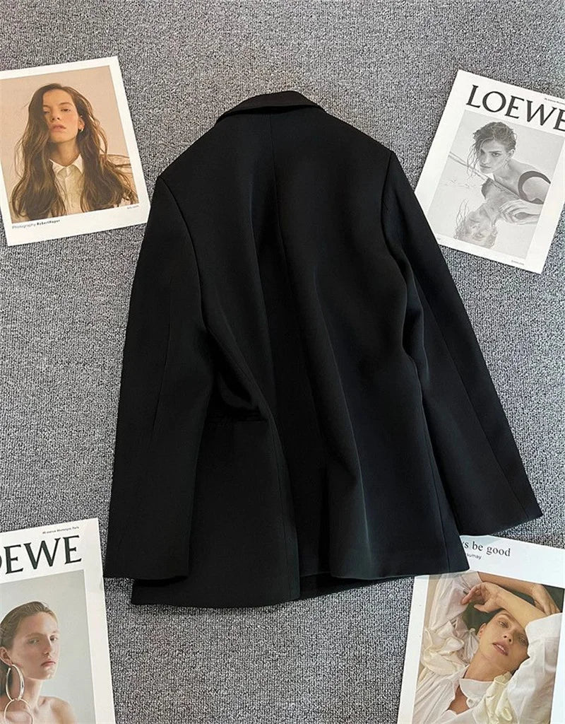 Spring Autumn High Quality Long Sleeve Female Blazer Double Button Jacket Ladies Business Work Wear Formal Coat Women Outerwea - MAGUSTA BEAUTY