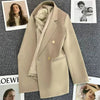Spring Autumn High Quality Long Sleeve Female Blazer Double Button Jacket Ladies Business Work Wear Formal Coat Women Outerwea - MAGUSTA BEAUTY