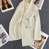 Spring Autumn High Quality Long Sleeve Female Blazer Double Button Jacket Ladies Business Work Wear Formal Coat Women Outerwea - MAGUSTA BEAUTY
