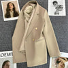 Spring Autumn High Quality Long Sleeve Female Blazer Double Button Jacket Ladies Business Work Wear Formal Coat Women Outerwea - MAGUSTA BEAUTY