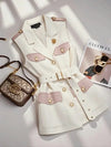 Spring Summer Jacket Vest Color Block Coffee Sleeveless Blazers Waistcoat Retro Female Outerwear All - match Fashion Office Lady - MAGUSTA BEAUTY