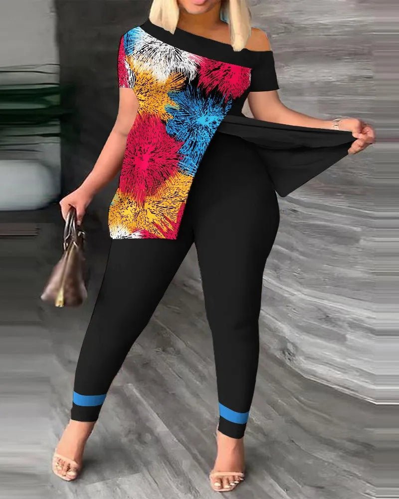 Spring Summer Printing Fashion New Suit 2 - piece set Women - MAGUSTA BEAUTY