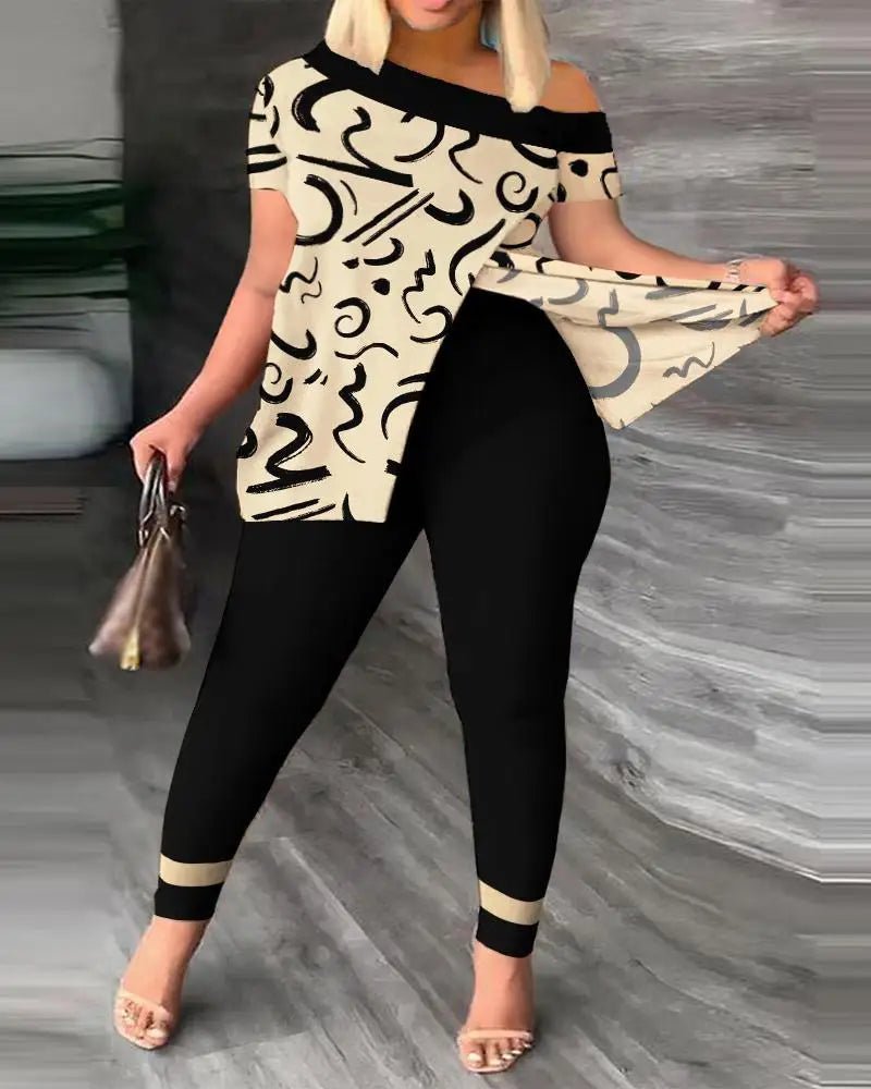 Spring Summer Printing Fashion New Suit 2 - piece set Women - MAGUSTA BEAUTY