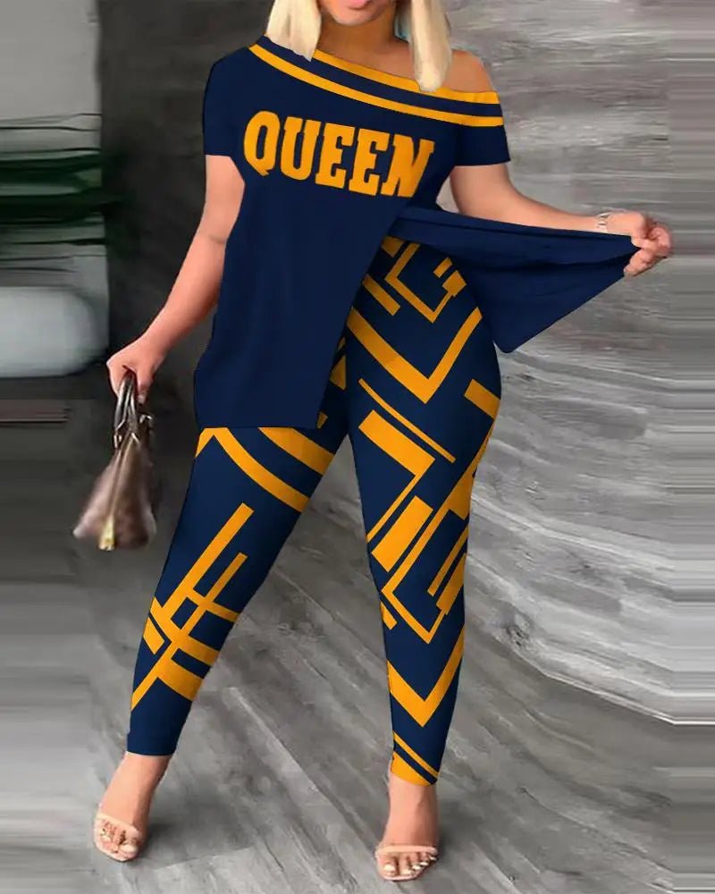 Spring Summer Printing Fashion New Suit 2 - piece set Women - MAGUSTA BEAUTY