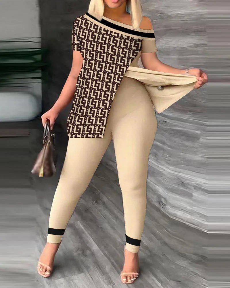 Spring Summer Printing Fashion New Suit 2 - piece set Women - MAGUSTA BEAUTY